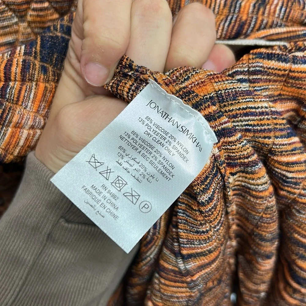 SIMKHAI Space-dyed pleated knit midi skirt - Picture 4 of 5